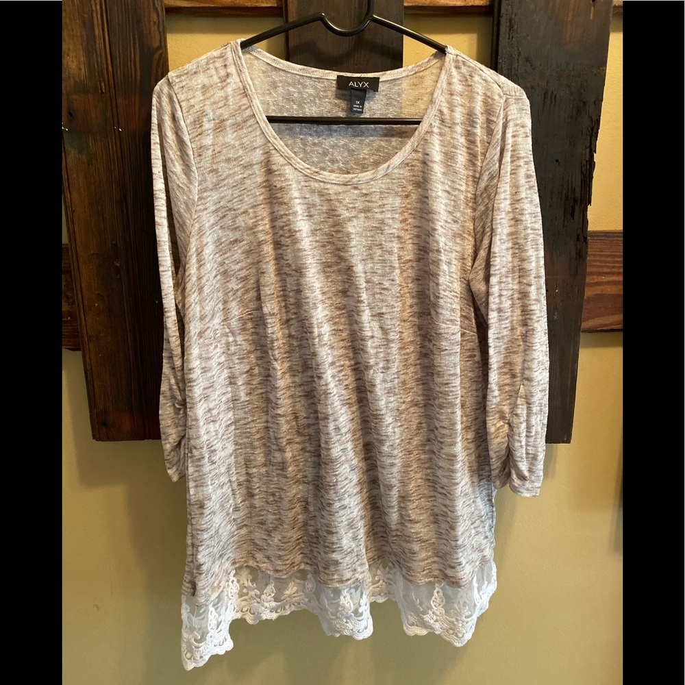 Thin Lace Trim Sweater
